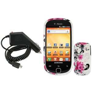   Faceplate Cover + Rapid Car Charger for Samsung Gravity Smart T589