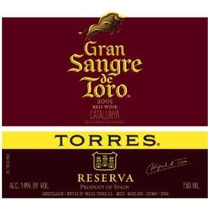  Torres Gran Sangre de Toro 2007 Grocery & Gourmet Food