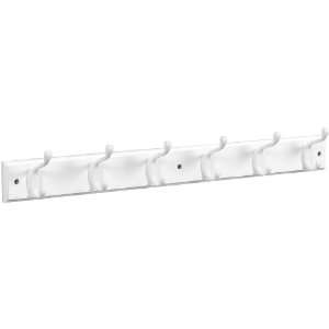 Stanley Home Designs B8170 27 by 0.6 by 2 3/4 Inch Hook Rail, White 