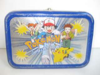 Pokemon Mini Metal Lunchbox Deck Card Toy Tin Nintendo  