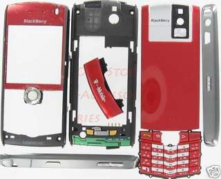 Red OEM TMobile BlackBerry 8100 Pearl Full Housing Case  