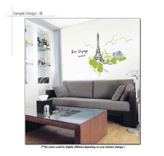 PARIS EIFFEL TOWER Home decor Wall Sticker Vinyl Decals  
