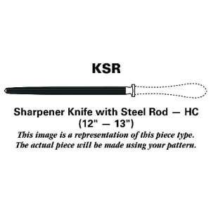   Sharpener Knife with Steel Rod HC, Sterling Silver