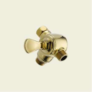   Shower Arm Diverter for Handshower, Polished Brass