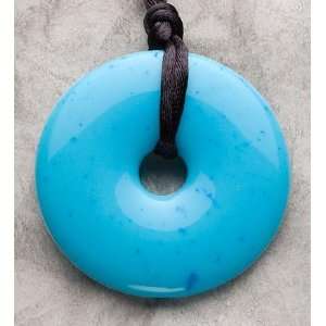  Donut Shaped Necklace, in Turquoise Toys & Games