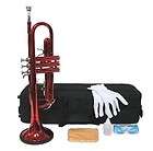 crystalcello new b flat red lacquer trumpet case 