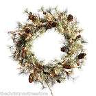 24 TWIG PINE CONES FEATHERED TIPS CHRISTMAS WREATH CLE