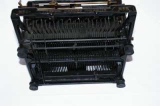 Vtg 1910 Underwood Standard Model 5 Manual Typewriter Glass Keys Works 