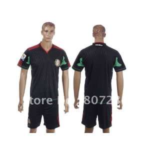   home black soccer jerseys and shorts kit soccer uniforms sport jerseys