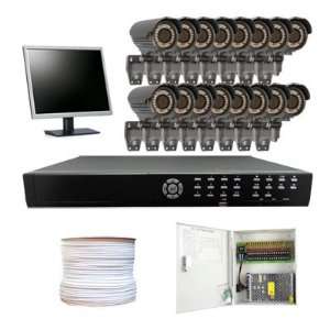  Security Camera System Package w/ (16) Pack 700TVL 1/3 Sony 