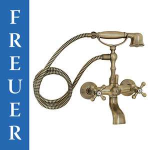 Antique Brass Clawfoot Tub Bathtub Faucet Hand Shower  