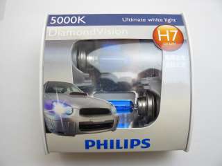   pair of Philips Diamond Vision H7 5000K light Headlight 12972DV
