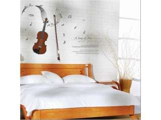 WALL DECAL DECO DECOR MURAL STICKER musical note violin  