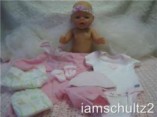   Zapf Rodental Baby Born Newborn Baby Doll ~ Drinks Wets Poops  