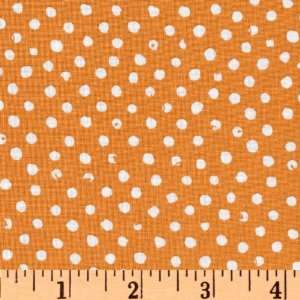  44 Wide Yard Sale Confetti Dot Cantaloupe Fabric By The 