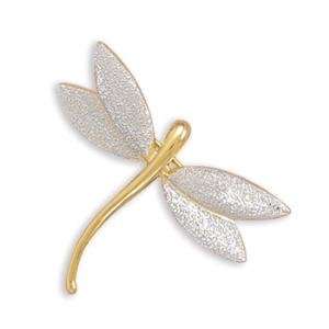   Pin Stardust Sterling Silver Over 14K Gold Plated Brooch Jewelry