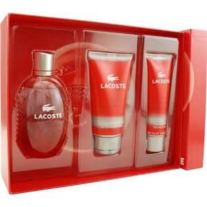 Lacoste Red Style In Play by Lacoste For Men. Set edt Spray 4.2 Ounces 