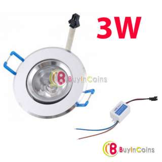 3W Warm White High Power LED Cabinet Lamp Ceiling Light Fixture 100V 