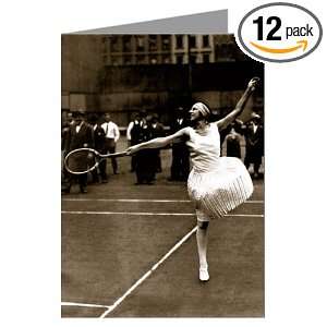  1926 French Tennis Star Suzanne Lenglen Note Card set 