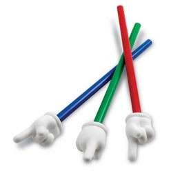 SET of 3 HAND POINTERS Classroom Teaching Aid colorful Learning 