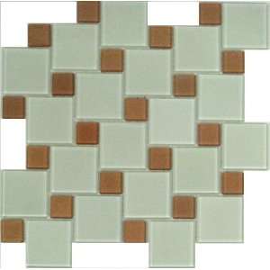 Mosaicmaxusa Crystal Mosaic Tile~2 in 1 White (10 SHEETS 
