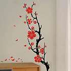 Huge Red Oriental Flower Home Art Decor Wall Stickers
