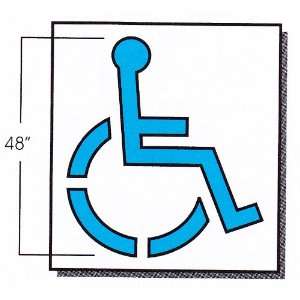  Handicap Parking Stencil 48 x 41 1/4 Automotive