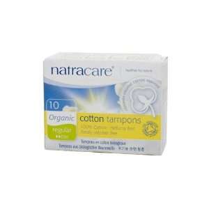  Natracare Organic Cotton Tampons, Regular, 10 count 