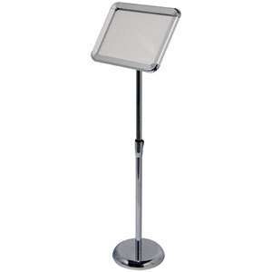   Pedestal Sign Stand with Adjustable Telescoping Pole