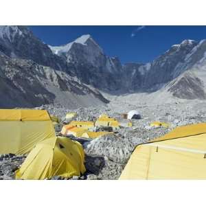  Yellow Tents at Everest Base Camp, Solu Khumbu Everest 