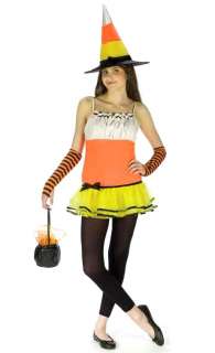 Juniors up to size 9 Teen Candy Corn Witch Costume   Te  