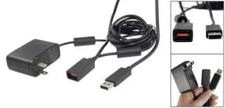 US Plug Charger Power Blk Adapter for Xbox 360 Kinect  