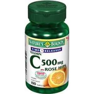  2430 Vitamin C Time Release Plus Rose Hips 500mg Tablets 