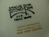Vintage New York Central Railroad Bowl Brown Mercury Syracuse China 