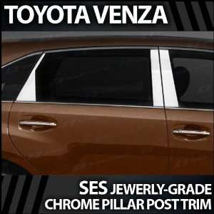  2009 2012 Toyota Venza 8pc SES Chrome Pillar Post Covers 