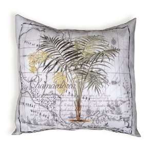  Tropical Palm Tree 18 x 18 Microsuede Beach Pillow 