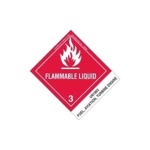   Liquid Label, UN1863 Fuel, Aviation, Turbine Engine