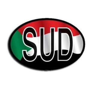 Sudan Wavy oval decal Automotive