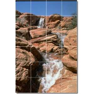  Waterfalls Photo Shower Tile Mural 12  32x48 using (24 