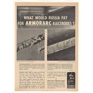  1953 Alloy Rods Co Armorarc Welding Russia Cant Buy Print 