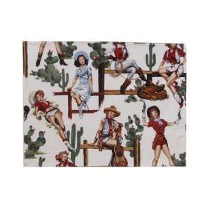  Western Lolitas Placemat in White [Set of 4]