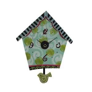  Whimsical Wooden Birdhouse Pendulum Clock